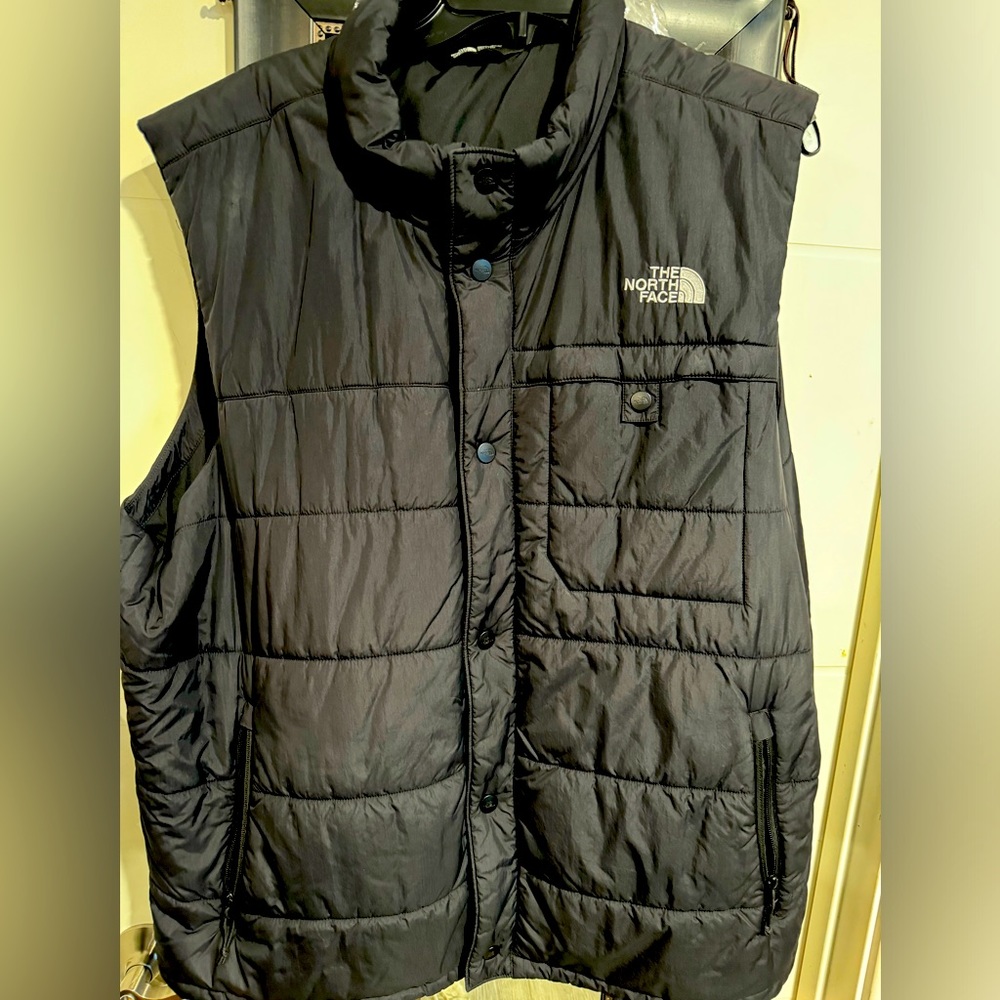 NorthFace mock neck button down vest